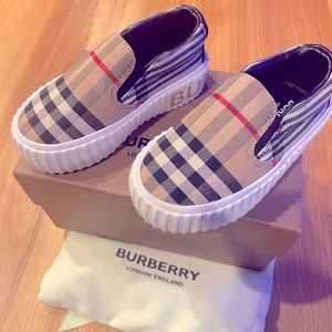 Burberry Toddler Slip On Shoes